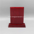 Square red wooden engravingplaque